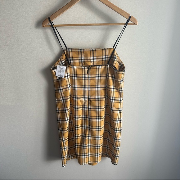 urban outfitters plaid yellow dress - Picture 2 of 3
